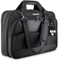 Portatīvo datoru soma 17,3" un 15,6", melna biznesa plecu soma Zagatto cena un informācija | Somas portatīvajiem datoriem | 220.lv