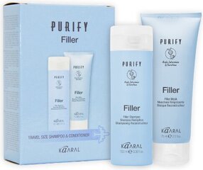 Matu šampūna un maskas ceļojumu komplekts Purify Filler, 100 un 75 ml cena un informācija | Šampūni | 220.lv