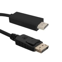 Qoltec Cable DisplayPort v1.2 / HDMI | 4Kx2K | 2m cena un informācija | Kabeļi un vadi | 220.lv