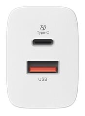 Silicon Power ceļojumu adapteris USB/USB-C QM16 20W, balts cena un informācija | Lādētāji un adapteri | 220.lv