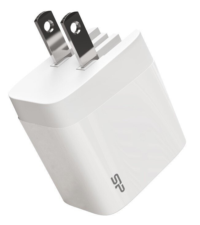 Silicon Power ceļojumu adapteris USB/USB-C QM16 20W, balts cena un informācija | Lādētāji un adapteri | 220.lv
