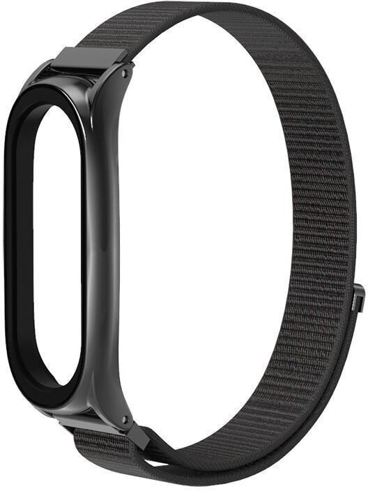 Tech-Protect pulksteņa siksniņa Nylon Xiaomi Mi Band 5/6, melna cena un informācija | Viedpulksteņu un viedo aproču aksesuāri | 220.lv