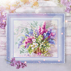 Набор для вышивания Magic Needle Lilies of the Valley and Lilac 210-305 цена и информация | Принадлежности для вышивания | 220.lv