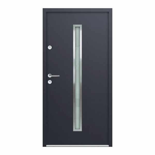 Metāla durvis ATU68 980 x 2080, Antracite cena un informācija | Ārdurvis | 220.lv