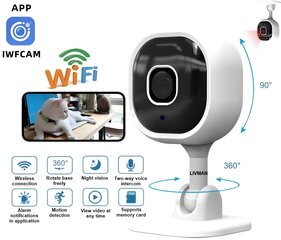 Ar vadu lietojama gudrā Wi-Fi Full HD novērošanas kamera LIVMAN A3 cena un informācija | Novērošanas kameras | 220.lv