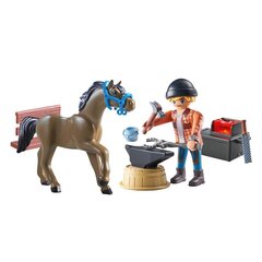 71357 PLAYMOBIL® Horses Of Waterfall Farrier Ben and Achilles цена и информация | Конструкторы и кубики | 220.lv