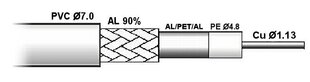 Satec, Coaxial CTF-113/ZEL, 100 m cena un informācija | Kabeļi un vadi | 220.lv