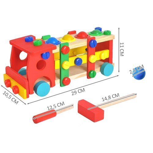 Koka konstruktors Kruzzel kravas automašīna cena un informācija | Rotaļlietas zēniem | 220.lv