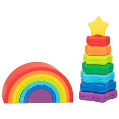 Piramīda + varavīksne, 15 gab. cena un informācija | Rotaļlietas zīdaiņiem | 220.lv