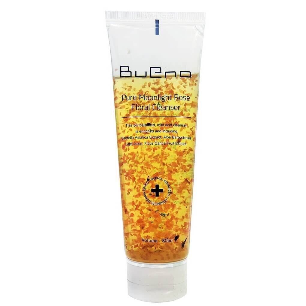 Ziedu gēls sejas mazgāšanai ar rožu ziedlapiņām Bueno Pure Moonlight Rose Floral Cleanser, 80ml cena un informācija | Sejas ādas kopšana | 220.lv