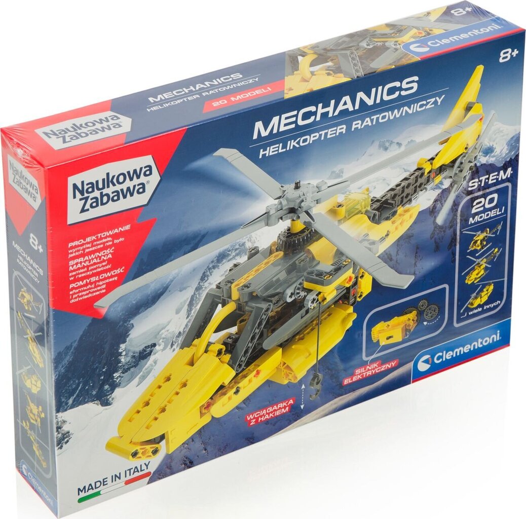 Mehāniskā glābšanas helikoptera rotaļlieta Clementoni cena un informācija | Konstruktori | 220.lv
