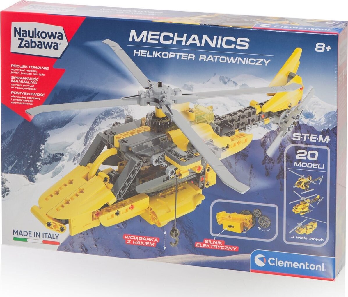 Mehāniskā glābšanas helikoptera rotaļlieta Clementoni cena un informācija | Konstruktori | 220.lv