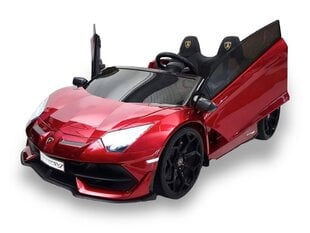 Divvietīgs elektroauto bērniem Lamborghini Aventador SVJ Rollzone, sarkans cena un informācija | Bērnu elektroauto | 220.lv