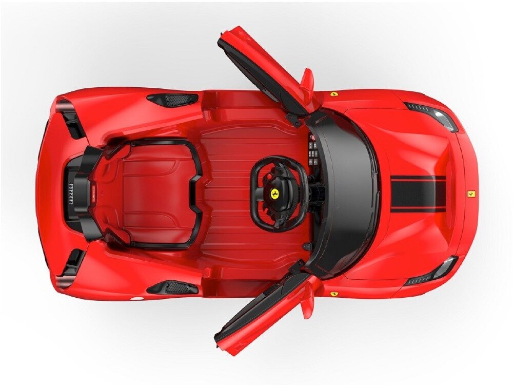 Bērnu elektromobilis Ferrari 488 Spider Rollzone, sarkans cena un informācija | Bērnu elektroauto | 220.lv