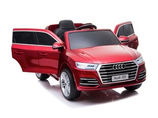 Bērnu elektroauto ar mūzikas moduli Audi Q5 Rollzone, sarkans cena un informācija | Bērnu elektroauto | 220.lv