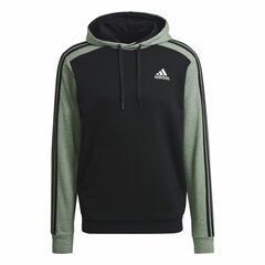 Толстовка с капюшоном мужская Adidas Essentials Mélange French Terry Чёрный цена и информация | Мужские толстовки | 220.lv