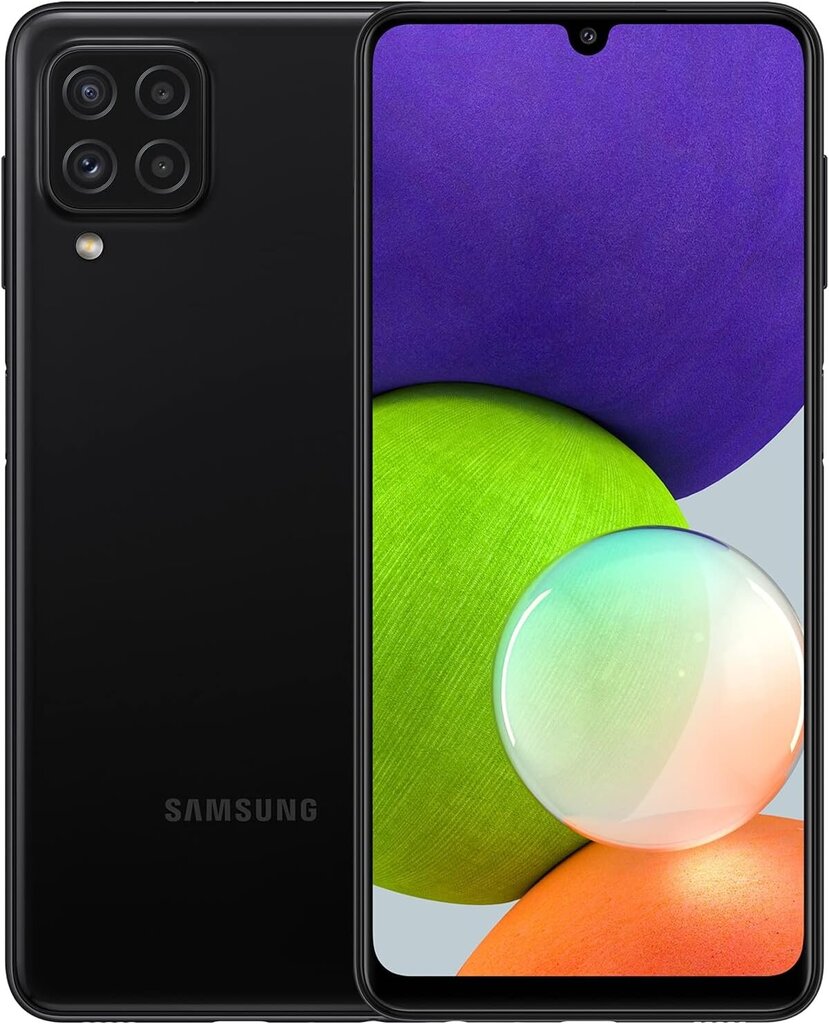 Samsung Galaxy A22 64/4 SM-A225FZKDEUB Black цена и информация | Mobilie telefoni | 220.lv