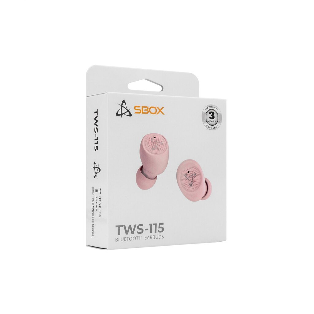 Sbox EB-TWS115 Pink cena un informācija | Austiņas | 220.lv