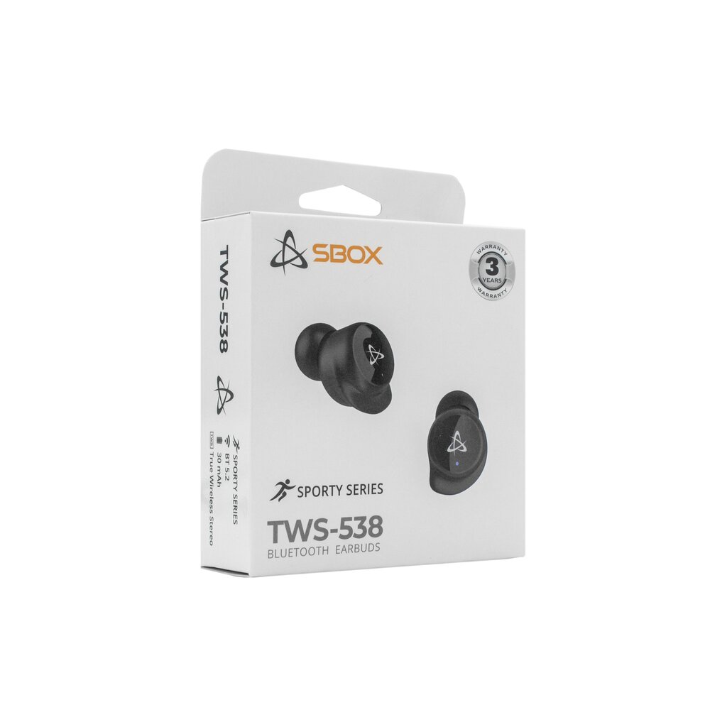Sbox EB-TWS538 Black cena un informācija | Austiņas | 220.lv