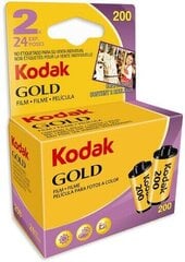 Фотопленка Kodak Gold 200/24x2 цена и информация | Прочие аксессуары для фотокамер | 220.lv