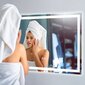 Spogulis ar LED apgaismojumu IP44 cena un informācija | Vannas istabas spoguļi | 220.lv