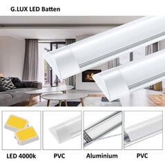 LED lampa G.LUX GR-LED-BATTEN-18W-600mm цена и информация | Потолочные светильники | 220.lv