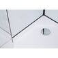 Dušas kabīne Erice, balta, 100x100 cm cena un informācija | Dušas kabīnes | 220.lv