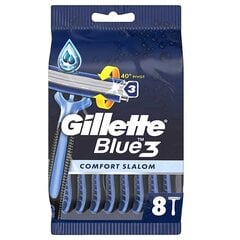 Набор лезвий для бритвы Gillette Blue 3 Comfort, 8 штук цена и информация | Косметика и средства для бритья | 220.lv