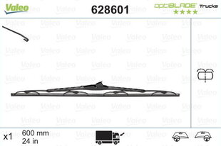 Stikla tīrītāja slotiņa Valeo wiper blade optiblade cena un informācija | Logu slotiņas | 220.lv