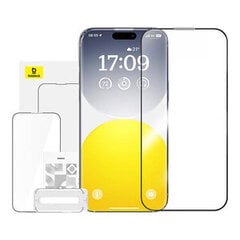 Rūdīts stikls ar matētu apdari Baseus atspīdumu atgrūž iPhone 15 Pro cena un informācija | Ekrāna aizsargstikli | 220.lv