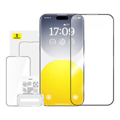 Rūdīts stikls ar matētu apdari Baseus atspīdumu atgrūž iPhone 15 ProMax cena un informācija | Ekrāna aizsargstikli | 220.lv