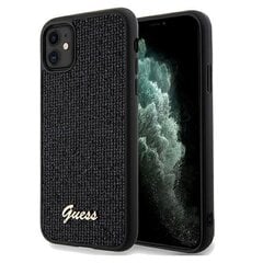 Guess GUHCN61PSFDGSK iPhone 11 | Xr 6.1" czarny|black hardcase Sequin Script Metal цена и информация | Чехлы для телефонов | 220.lv