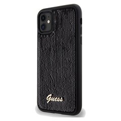 Guess GUHCN61PSFDGSK iPhone 11 | Xr 6.1" czarny|black hardcase Sequin Script Metal цена и информация | Чехлы для телефонов | 220.lv