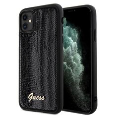 Guess GUHCN61PSFDGSK iPhone 11 | Xr 6.1" czarny|black hardcase Sequin Script Metal цена и информация | Чехлы для телефонов | 220.lv