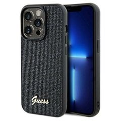 Guess GUHCP13XPMSDGSK iPhone 13 Pro Max 6.7" czarny|black hardcase Disco Metal Script цена и информация | Чехлы для телефонов | 220.lv