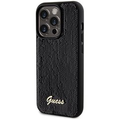 Guess GUHCP13XPMSDGSK iPhone 13 Pro Max 6.7" czarny|black hardcase Disco Metal Script цена и информация | Чехлы для телефонов | 220.lv