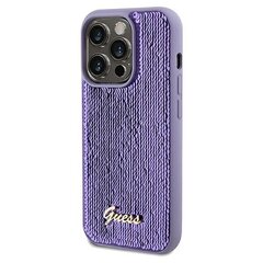 Guess GUHCP13LPSFDGSUiPhone 13 Pro | 13 6.1" fioletowy|purple hardcase Sequin Script Metal цена и информация | Чехлы для телефонов | 220.lv