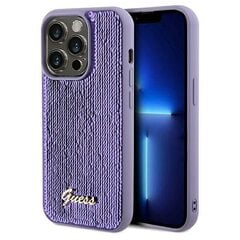 Guess GUHCP13LPSFDGSUiPhone 13 Pro | 13 6.1" fioletowy|purple hardcase Sequin Script Metal цена и информация | Чехлы для телефонов | 220.lv