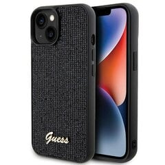 Guess GUHCP14SPMSDGSK iPhone 14 | 15 | 13 6.1" czarny|black hardcase Disco Metal Script цена и информация | Чехлы для телефонов | 220.lv