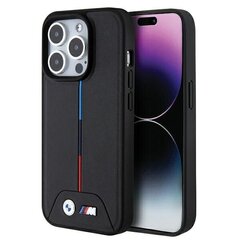 BMW BMHMP15X22PVTK iPhone 15 Pro Max 6.7" czarny|black hardcase Quilted Tricolor MagSafe цена и информация | Чехлы для телефонов | 220.lv