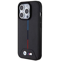 BMW BMHMP15X22PVTK iPhone 15 Pro Max 6.7" czarny|black hardcase Quilted Tricolor MagSafe цена и информация | Чехлы для телефонов | 220.lv