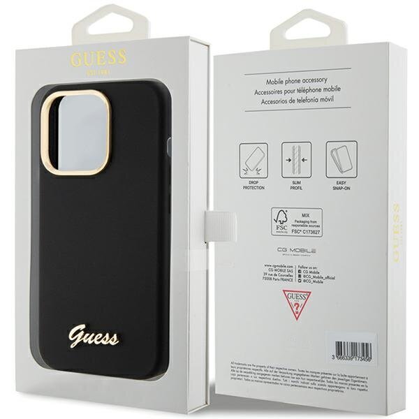 Guess GUHCP15LSMBSLK iPhone 15 Pro 6.1" цена и информация | Telefonu vāciņi, maciņi | 220.lv