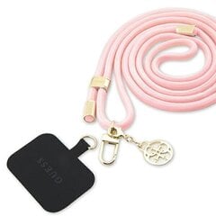 Guess GUOUCNMG4EP Universal CBDY Cord pasek różowy|pink Nylon 4G Metal Charm цена и информация | Держатели для телефонов | 220.lv