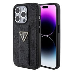 Guess PU Grip Stand G Cube Case for iPhone 15 Pro Max Black цена и информация | Чехлы для телефонов | 220.lv