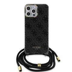 Guess PU Grip Stand G Cube Case for iPhone 15 Pro Max Black цена и информация | Чехлы для телефонов | 220.lv