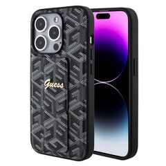 Guess IML 4G Printed Crossbody Case for iPhone 15 Pro Max Black цена и информация | Чехлы для телефонов | 220.lv