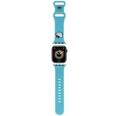 Hello Kitty Pasek HKAWMSCHBLB Apple Watch 38|40|41mm niebieski|blue strap Silicone Kitty Head цена и информация | Аксессуары для смарт-часов и браслетов | 220.lv