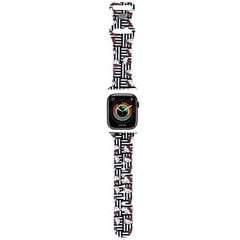Hello Kitty Pasek HKAWMSDIESK Apple Watch 38|40|41mm czarny|black strap Silicone Heads & Stripes цена и информация | Аксессуары для смарт-часов и браслетов | 220.lv