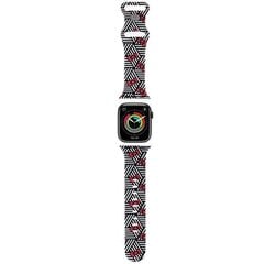 Hello Kitty Pasek HKAWMSDIEZK Apple Watch 38|40|41mm czarny|black strap Silicone Bows & Stripes цена и информация | Аксессуары для смарт-часов и браслетов | 220.lv