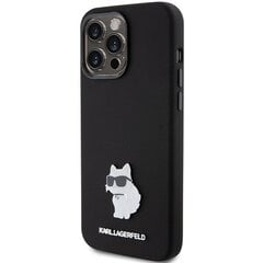 Karl Lagerfeld KLHCP15LSMHCNPK iPhone 15 Pro 6.1" czarny|black Silicone Choupette Metal Pin цена и информация | Чехлы для телефонов | 220.lv